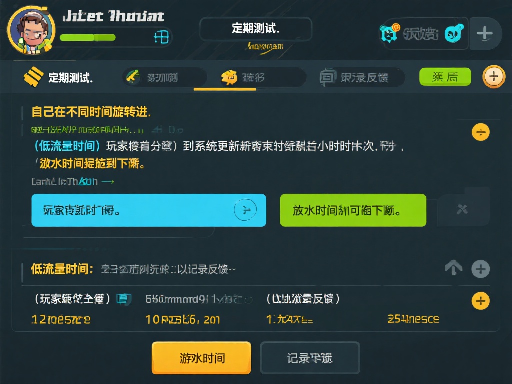 定期试探：自己在不同时间段轮流进入游戏，记录反馈，